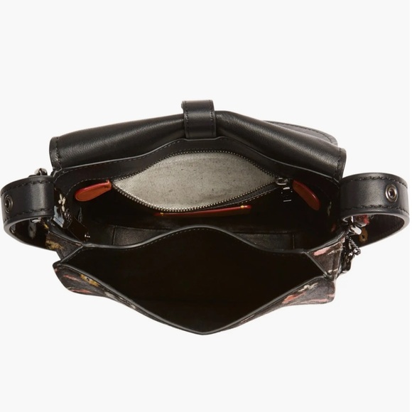 COACH 1941 Saddle Bag 23 Hair-On Calf Leather in Floral Print Crossbody - Picture 13 of 16